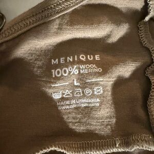 Menique Women's Merino Wool Bra in Nude